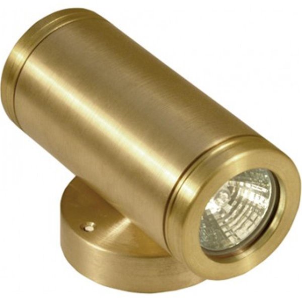 Dabmar Lighting 2 x 3W & 12V MR16 LED Solid Brass Up & Down Wall Light Fixture LV65-LED3-BS